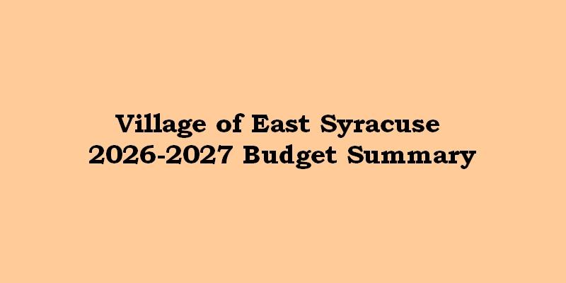 Budget Summary